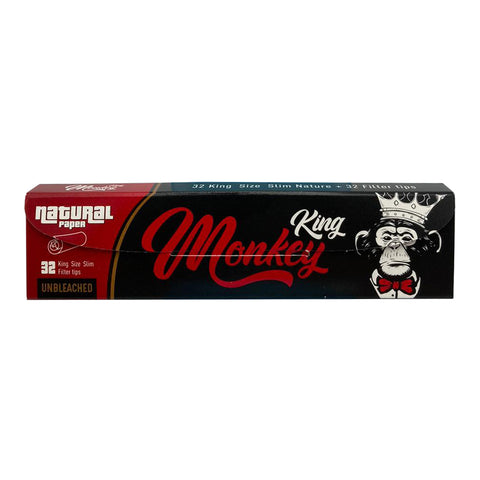 Monkey King - Unbleached Kingsize - Slim Papers & Tips