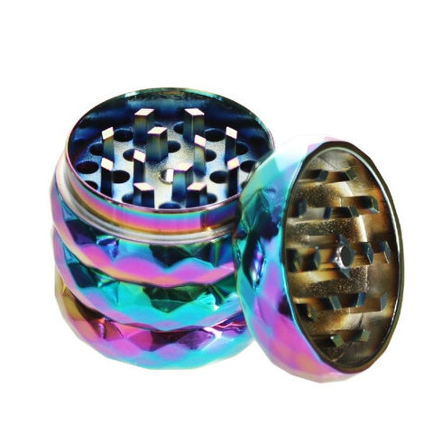 OCB - 40mm Mini 4 Part Metal Grinder - Rainbow