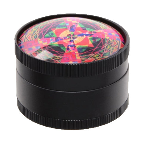 Psychedelic 50mm 3 part Metal Grinder - The JuicyJoint