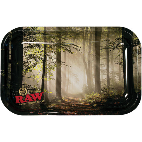 RAW - Smokey Forest Metal Rolling Tray