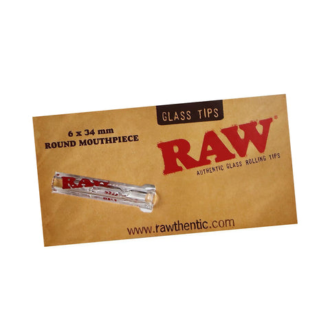 RAW - Round / Flat Glass Tip on a Card