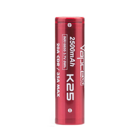 Vapcell 18650 Battery - K25 2500mAh