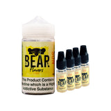Bear Flavors Pack of 4 x 10ml in 200ml Chubby Bottle (TPD Compliant) - The JuicyJoint