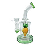 Pineapple - 17cm Glass Mini Percolator Bong