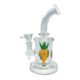 Pineapple - 17cm Glass Mini Percolator Bong