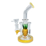 Pineapple - 17cm Glass Mini Percolator Bong