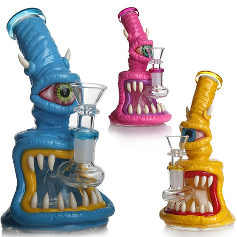 3D Cyclops Monster Bong – 17cm Glass Waterpipe
