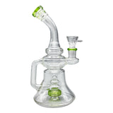 Glass Percolator Waterpipe - 19cm Dab Adaptable Bong - GWP400