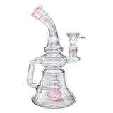 Glass Percolator Waterpipe - 19cm Dab Adaptable Bong - GWP400