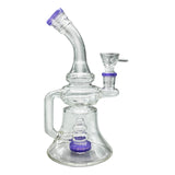 Glass Percolator Waterpipe - 19cm Dab Adaptable Bong - GWP400