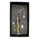25cm - LOUD Glass Percolator Recycler Waterpipe Gift Set - Gold Series