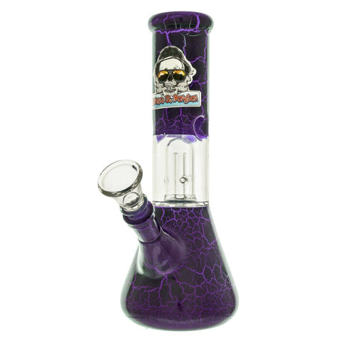 Hunter S. Bongson - 20cm Electro Skull Mini-Percolator Waterpipe Bong