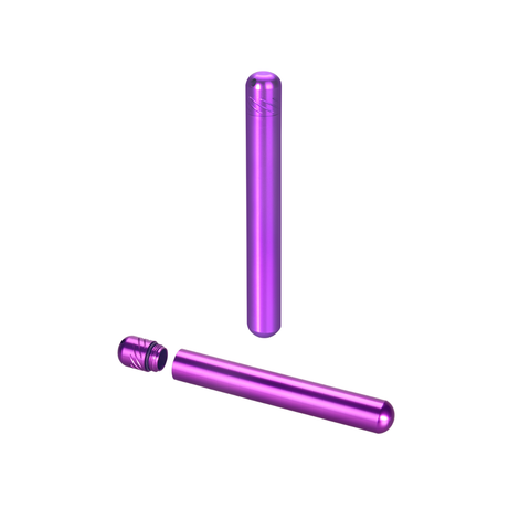 Screw Top 12cm Aluminium Tube - Pre-Roll Storage Container