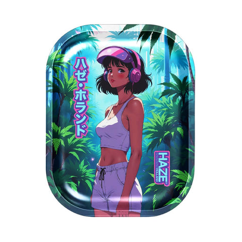 Kimiko Anime - Small Rolling Tray by Haze Holland