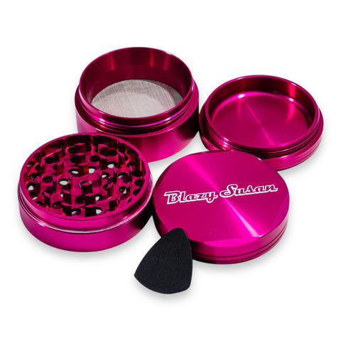 Blazy Susan - Hot Pink 60mm Aluminium Herb Grinder