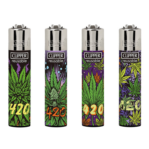 Clipper Lighters - Weed Leaf