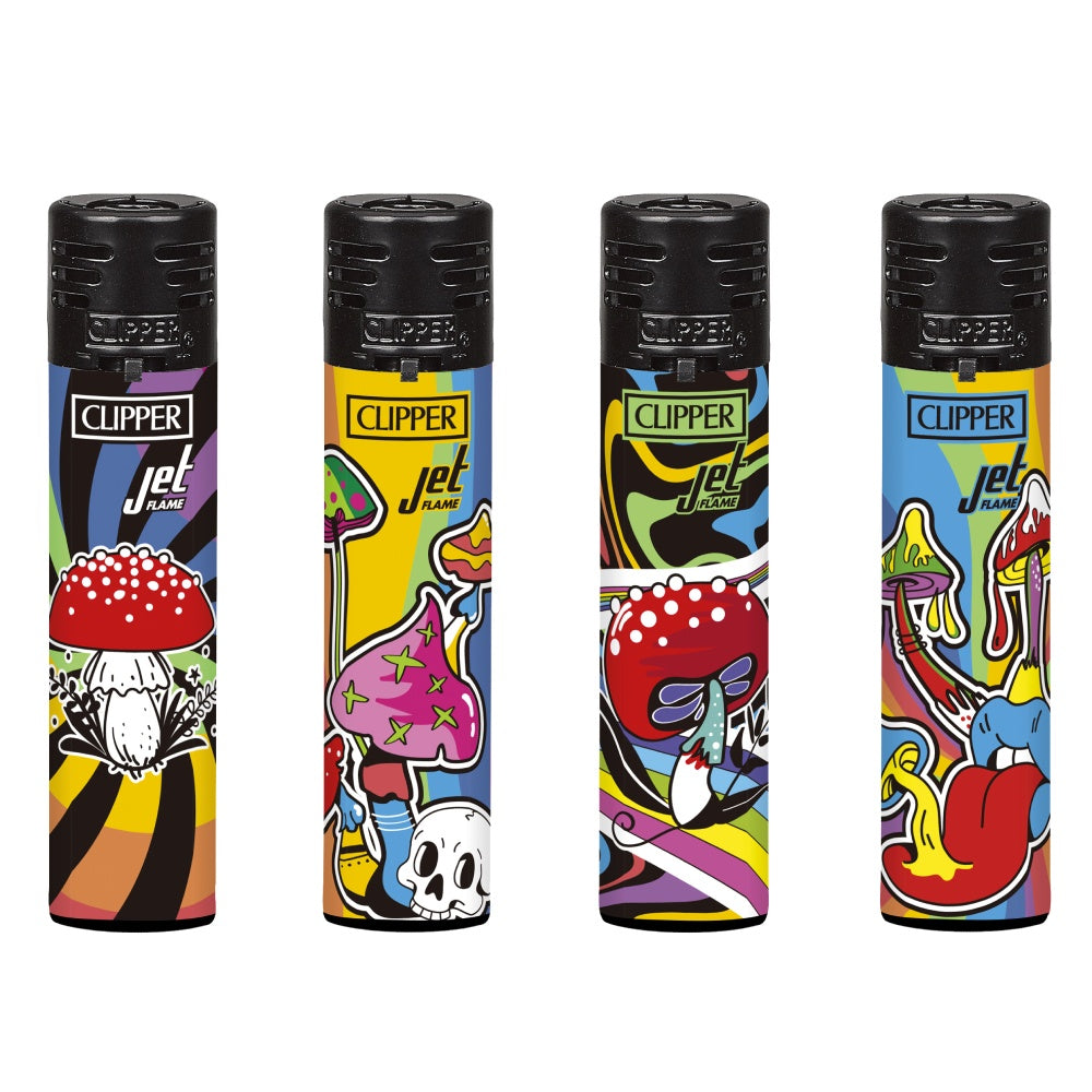 Clipper - Jet Flame Lighter - Rainbow Mushroom – The JuicyJoint