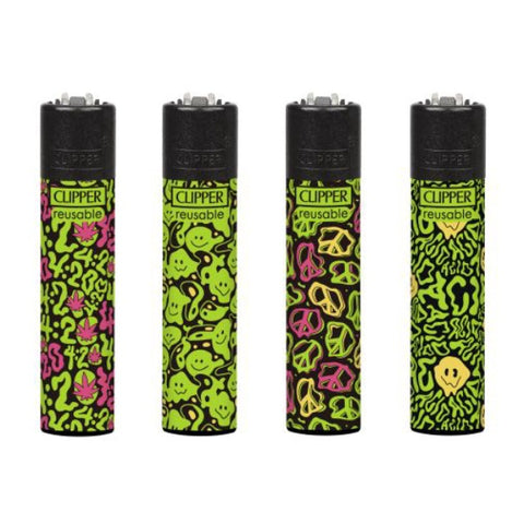 Clipper Lighters - Acid Pattern