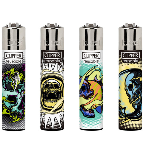 Clipper Lighters - Astro Skulls 2