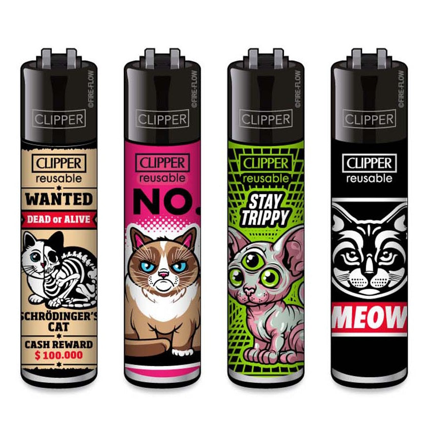 Clipper Lighters - Cats 3 The JuicyJoint Clipper Lighters - Cats 3 The JuicyJoint