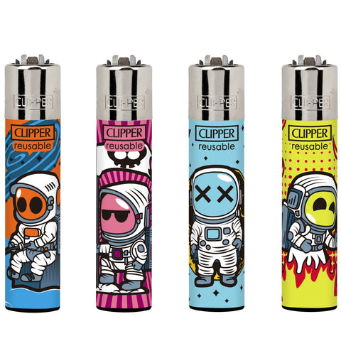 Clipper Lighters - Funny Astronauts