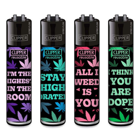 Clipper Lighter - Leaves Slogan