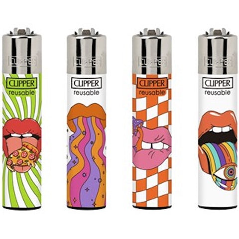 Clipper Lighters - Psychedelic Lips