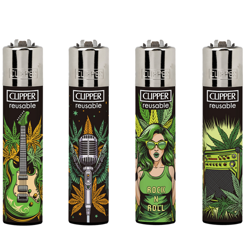 Clipper Lighters - Rockstar Leaves