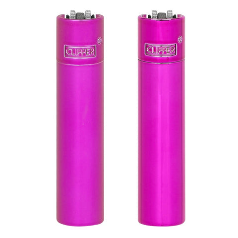 Clipper Metal Lighter - Sparkling Fuchsia