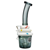 Cupcake Glass Mini Percolator - 18cm Dab Adaptable Bong - GWP330
