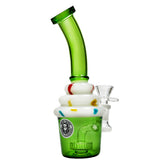 Cupcake Glass Mini Percolator - 18cm Dab Adaptable Bong - GWP330