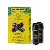 Darwin CBD - 2 x Spare Vape Pods - 900mg CBD / CBG ( 2 x 450mg Pods)