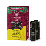 Darwin CBD - 2 x Spare Vape Pods - 900mg CBD / CBG ( 2 x 450mg Pods)