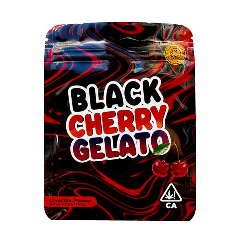 Designed Mylar Bag 3.5g - Black Cherry Gelato - Each