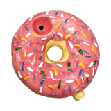 Ceramic Pink Doughnut - Pipe Bong