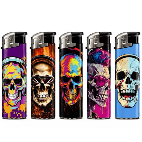 Flamejack Electric Lighter - Skull Headphone Design