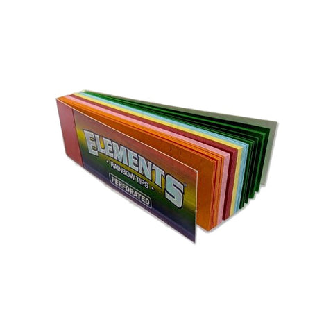 Elements - Rainbow - Perforated Filter Tips - Each