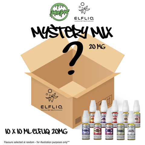 Elfliq - 20mg Mystery Mix 10 Pack - 10ml Nicotine Salts & E-Liquids