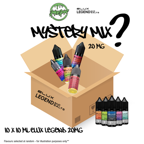 Elux - 20mg Mystery Mix 10 Pack - 10ml Nicotine Salts & E-Liquids