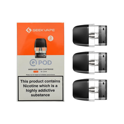 Geek Vape - 0.6 Ohm Q Pods 18-25W  - Pack of 3