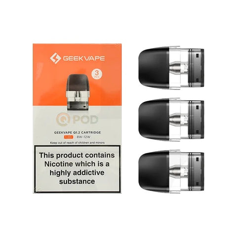 Geek Vape - 1.2 Ohm Q Pods 8-12W  - Pack of 3