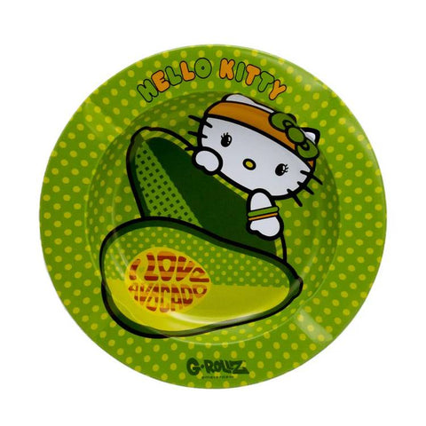 G-Rollz - Metal Ashtray - Hello Kitty Avocado