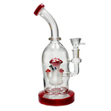 Mystic Myco Mushroom Percolator - 23cm Dab Adaptable Waterpipe Bong - GWPFUNGIB