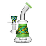 Zig Zag Glass Mini Percolator - 15cm Dab Adaptable Bong - GWP352