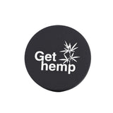 Get Hemp - 62mm - 4 Part Black Aluminium Grinder