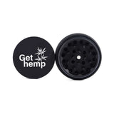 Get Hemp - 62mm - 4 Part Black Aluminium Grinder