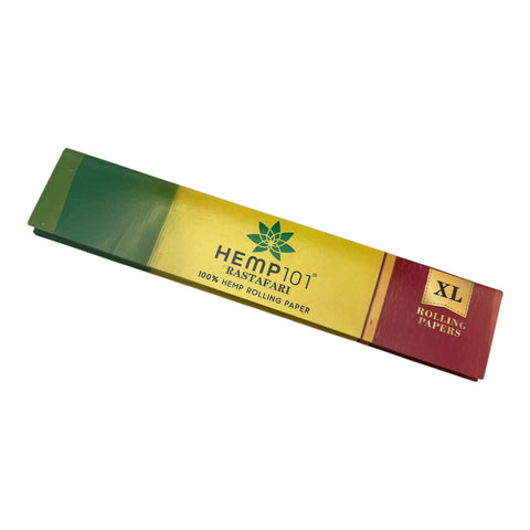 Hemp 101 Rastafari - XL Size Slim Hemp - 130mm Rolling Papers
