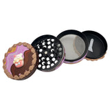 Decorative Cake - 60mm Large 4 Part Metal Herb Grinder - 24 Individual Styles