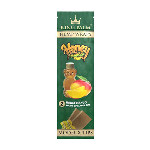 King Palm -  Hemp Wraps + Tips - Honey Mango - Pack of 2