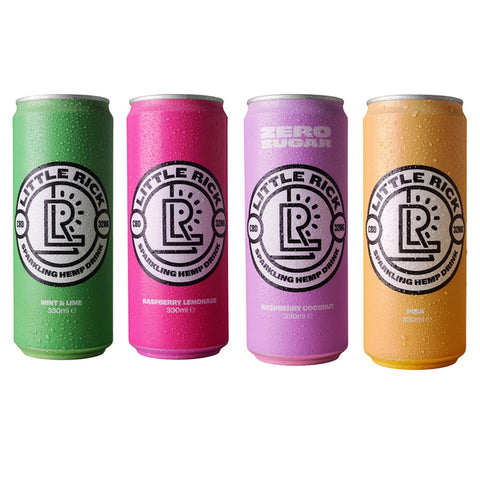 Little Rick - Sparkling CBD Drink - Mixed Pack of 4